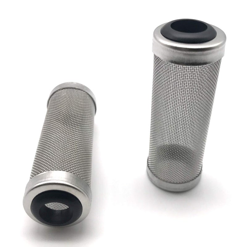 NACX 2Pcs Aquarium Fish/Shrimp Mesh Net Filter Guardï¼ŒFish Tank Intake Strainer Pre-Filter Cover Stainless Steel (11mm ID) - Image 1
